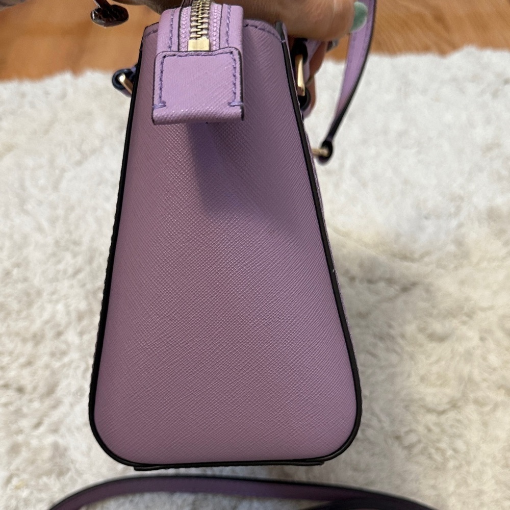 NWOT Tory Burch Lavender Emerson Mini Top Zip Tote - Picture 5 of 9
